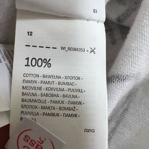 Reserved Eco Aware Short Sleeve Skate Printed White t-shirt Size S/M 100% Cotton - Picture 6 of 9